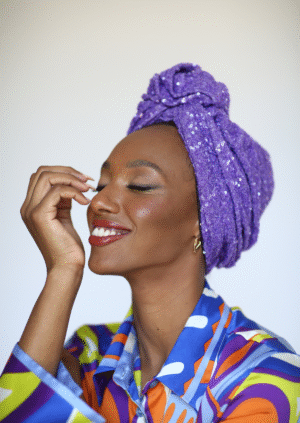 Bling Turban in Champagne