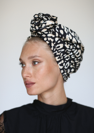 Black Animal Turban