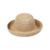 Raffia Cruiser straw boater hat in natural color