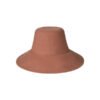 Wide-brimmed clay-colored Summer Bucket hat, ideal for summer adventures.