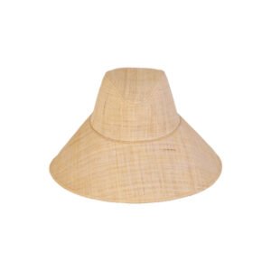 The Cove straw bucket hat, natural color, wide brim for sun protection