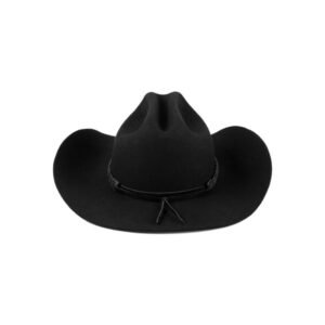 The Ridge - Black wool felt cowboy hat with interchangeable band and UPF 50+ protection